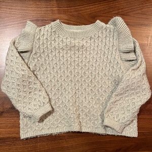 Rylee and Cru La Reina Honeycomb Sweater Sage